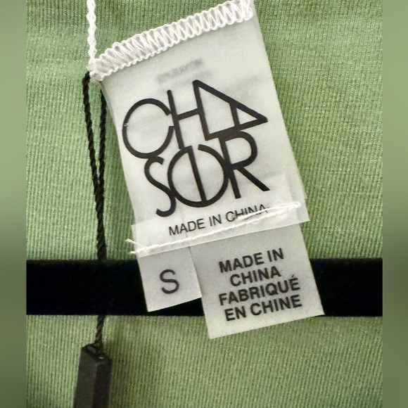 Chaser Sz S Ocala Whitecap Piquant REVERSIBLE Fitted Top REVERSES IVORY TO GREEN - Picture 15 of 16